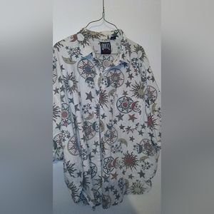 Vintage quiz New York plus shirt moon suns and stars